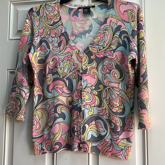 Pierre Cardin Sweaters - Pierre Cardin Pastel Cardigan L